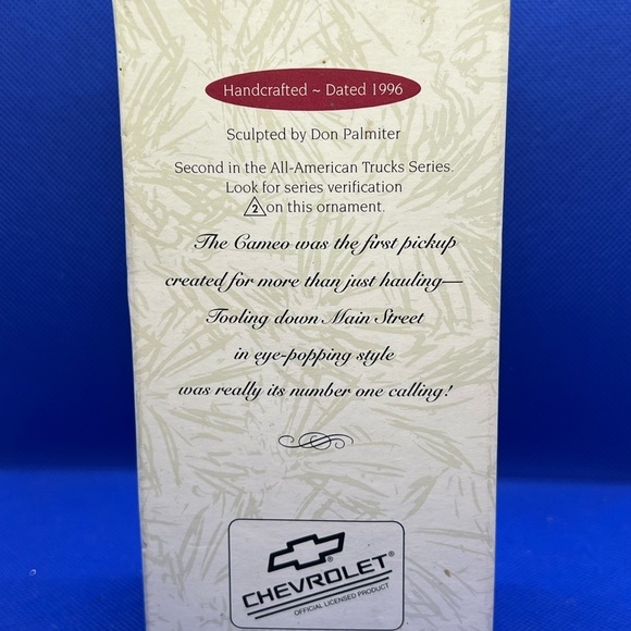 Keepsake Ornament 1956 Chevrolet Cameo - Picture 2 of 7